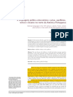 02 - CABRAL, Flávio José Gomes. A Linguagem Política Oitocentista - Cartas, Panfletos, Versos e Boatos No Norte Da América Portuguesa