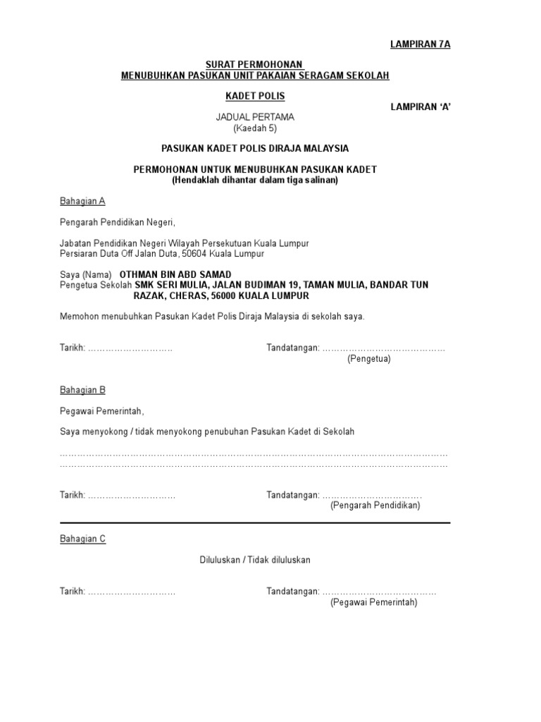 Penubuhan Kadet Polis Pdf