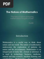 "The Laws of Nature Are But The Mathematical Thoughts of God" - Euclid