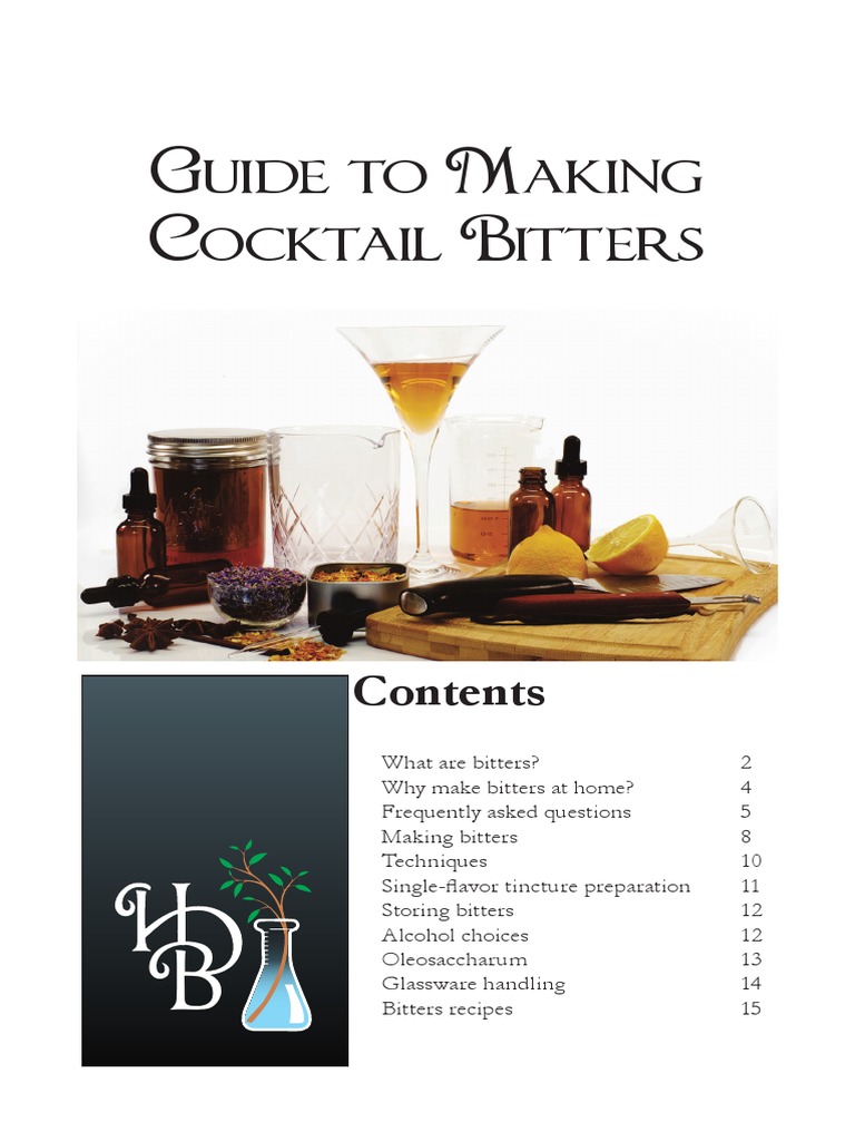 Bitters Recipes PDF Foods Beverages