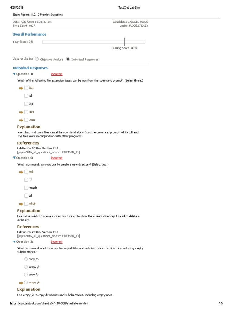A Detailed Analysis of Command Line File Management Questions Missed on ...