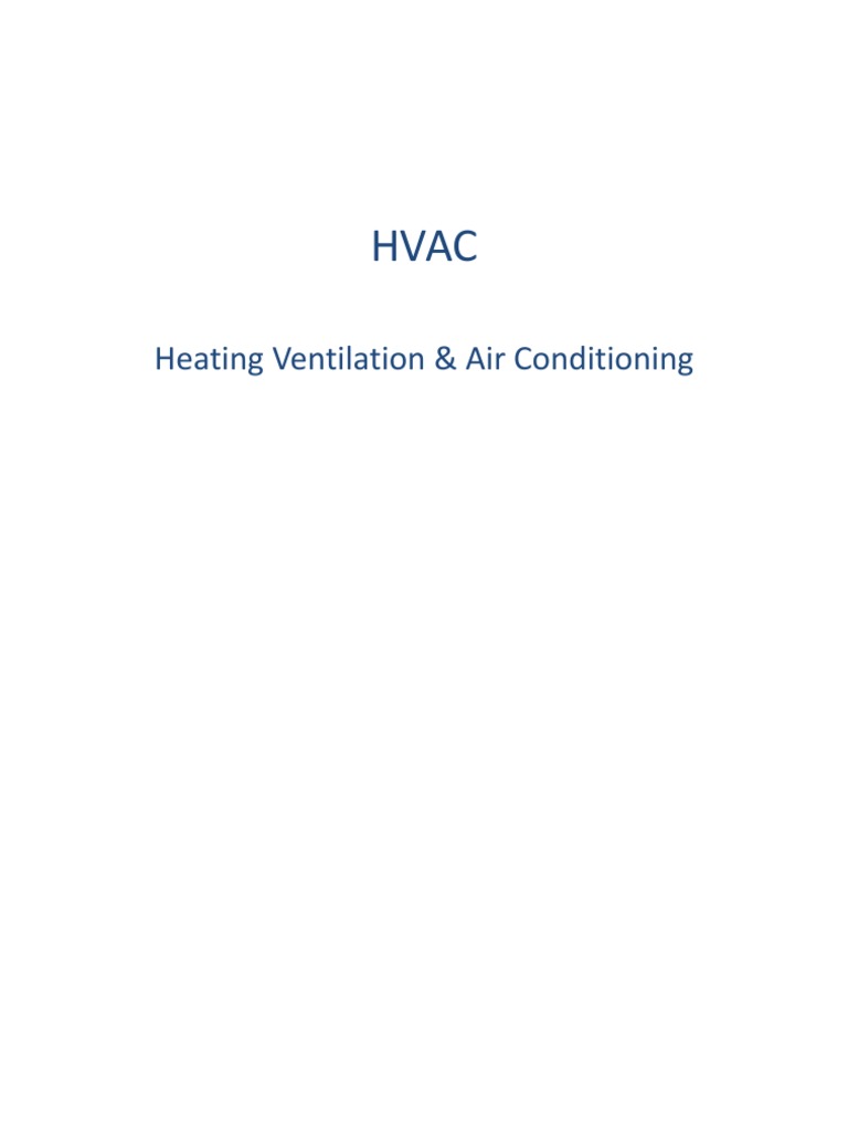 HVAC System Components and Design | PDF | Hvac | Air Conditioning