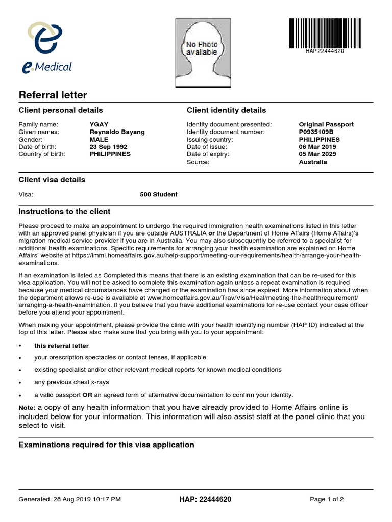 Medical Referral Letter FREE 7+ Medical Referral Forms In PDF | MS