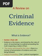 A Review On: Criminal Evidence