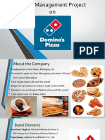 Brand Management Project on Domino's Pizza