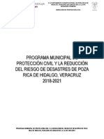 Programa Municipal de Proteccion Civil 2018-2021