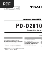 Teac PD D2610 Service Manual