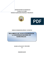 Propuesta Reglamento de Tacha de Docentes de La Unh