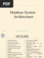 Database System Architectures: 10/12/2016 1 Md. Golam Moazzam, Dept. of CSE, JU