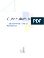 Curriculum Vitae: Muhammad Fendiaz Ramadhian