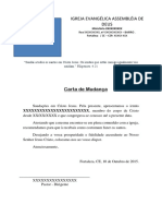 Carta de Mudança