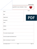 Dating Profile PDF