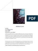 18 - 10 Analisis Literario. Primer Plano