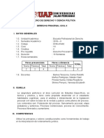 0705-07402 Sílabo Derecho Procesal Civil II 2019 II