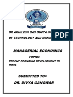 Managerial Economics: Submitted To