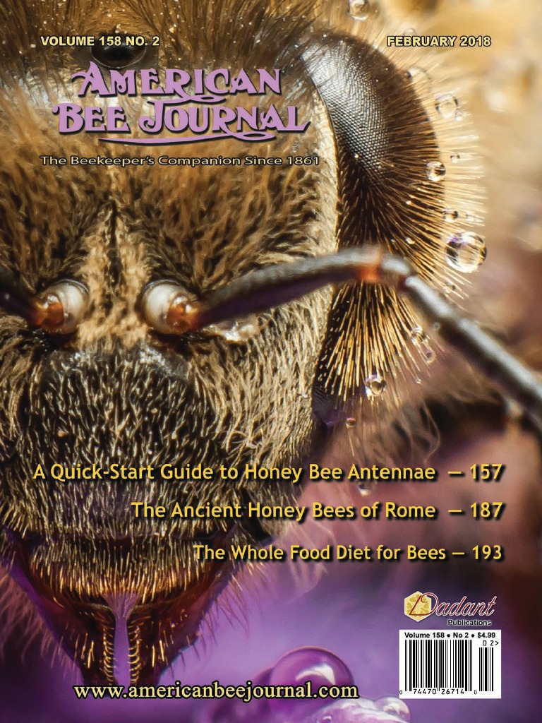 American Bee Journal February 2018 PDF Organic Farming Gut Flora pic