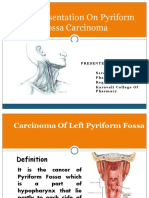 Case Presentation of Cancer of Pyriform Fossa