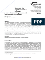 Secondary Victims and The Trauma of Wrongful Conviction: Families and Children's Perspectives On Imprisonment, Release and Adjustment