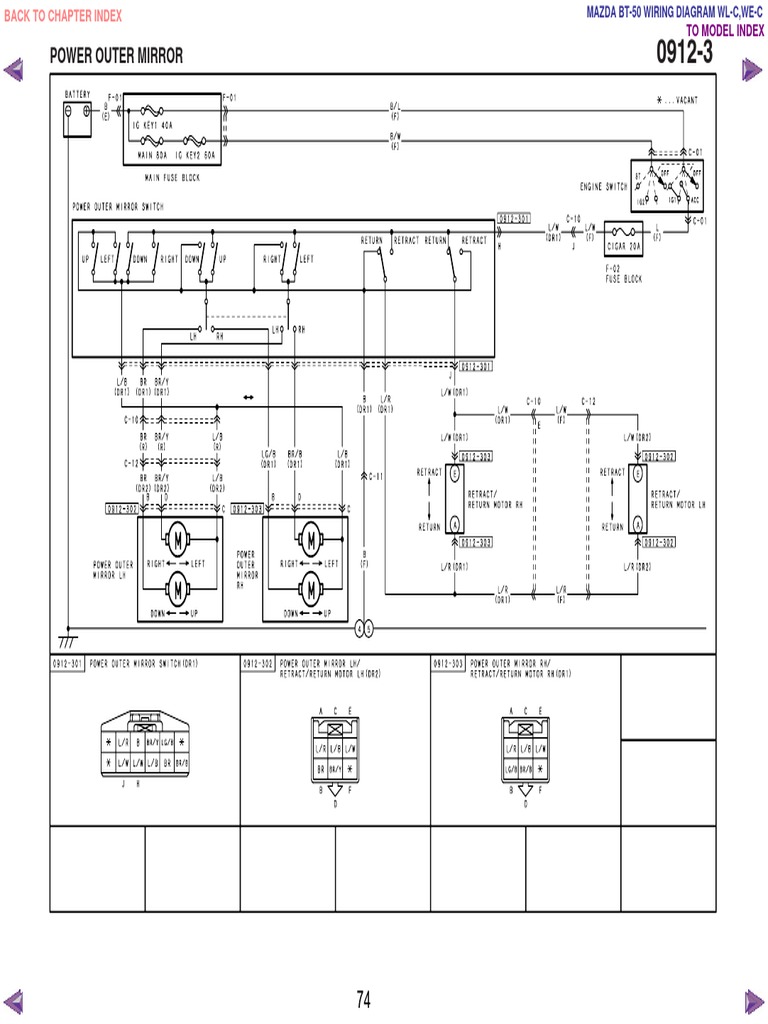 Mazda Bt50 WL C & We C Wiring Diagram f198!30!05l72