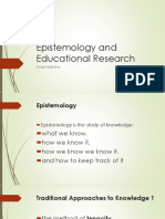 Epistemology and Educational Research