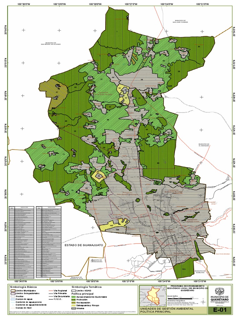 Mapa del Municipio de Querétaro y Delegaciones | PDF
