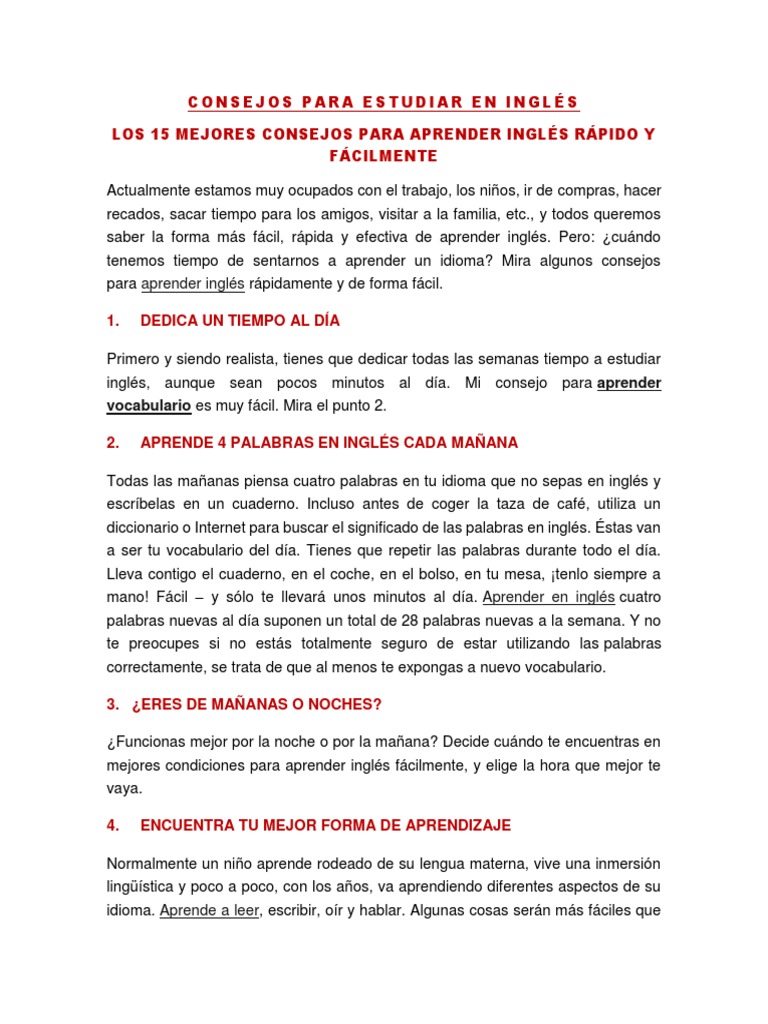 Aprender Ingles Idioma En Ingles Internet