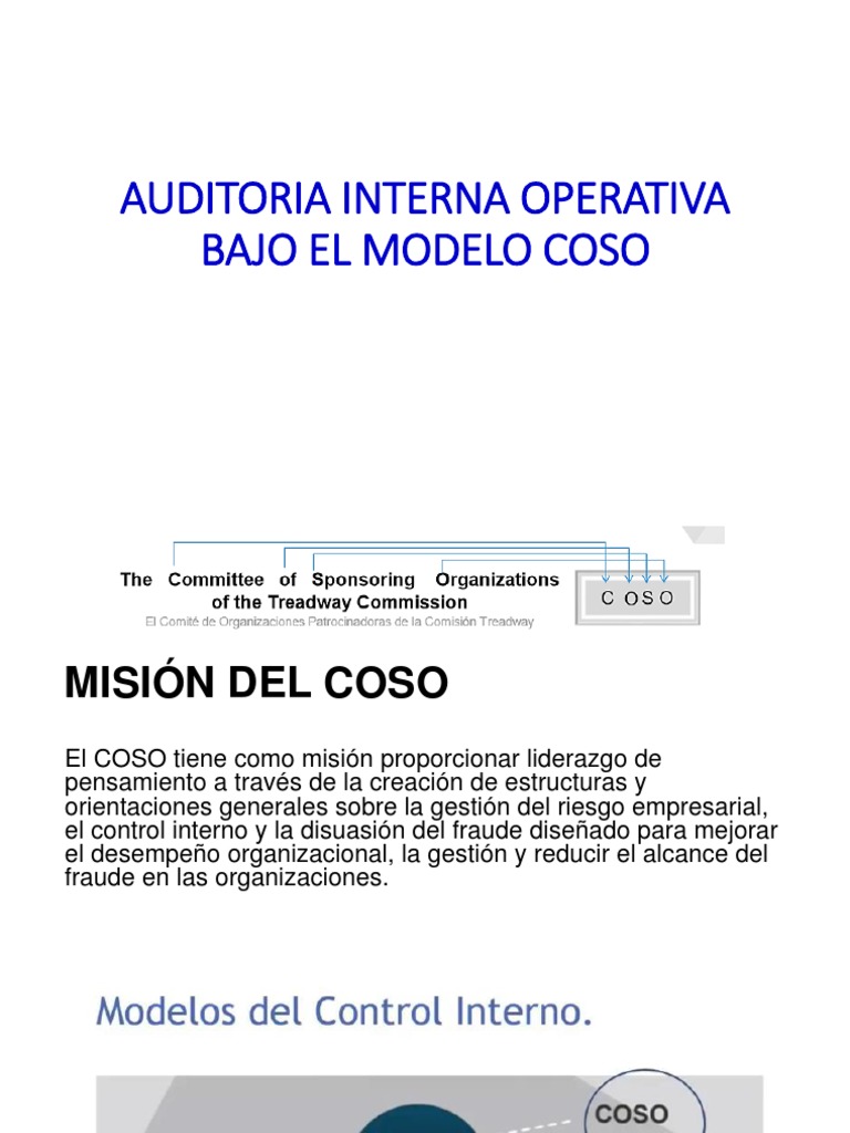 Auditoría Interna y Gestión de Riesgos COSO | PDF | Probabilidad | Riesgo