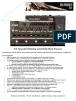 Vox Tonelab Ex Modeling Guitar Multi Effects Processor