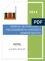Manual de Funciones Asistente Administrativo