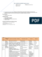 APPENDIX 3 - Lesson Plan 1st Grade Highschool