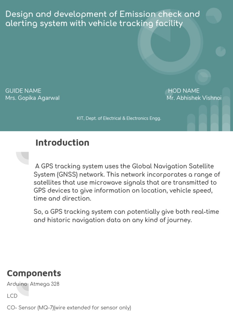 Design and Development of Emission Check and Alerting System With