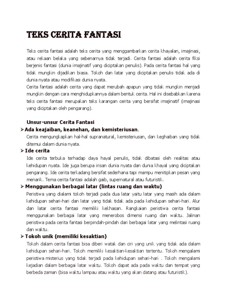 Cerita | PDF