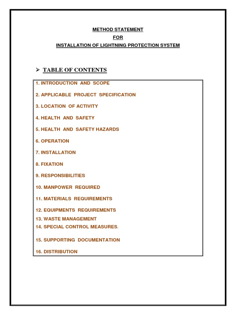 Lightning Protection System Installation Guide | PDF | Safety ...