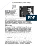 Simone de Beauvoir Résumé