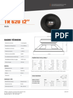 TR 620 12” Woofer Especificações Técnicas