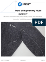 How Do I Remove Pilling From My Vaude Pullover