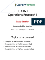 IE 4160 - Study Session