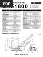 Hydraulic Crawler Crane: S P E C I F I C A T I O N S