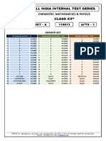 Answer Key Ai ts-1 Class-Xii Set - A