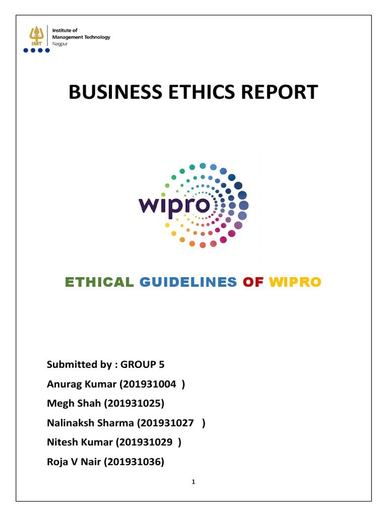 Business Ethics Report | PDF | Insider Trading | Bribery