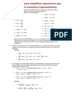 Estrategias para Simplificación Expresiones Trigonométricas