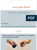Non Newtonian Fluids: Reologic Properties