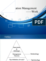Organization Management - Work