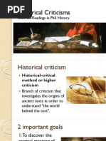 Historical Criticisms: Scsc12N-Readings in Phil. History