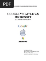 Apple vs Google vs Microsoft