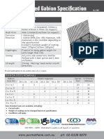 Modular Welded Gabion Specification