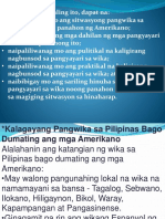 Sa Panahon NG Amerikano