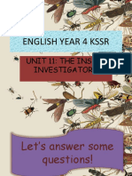 Unit 11 - The Insect Investigators Quiz