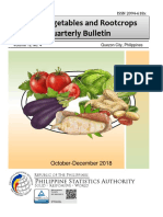 Major Vegetables and Rootcrops Quarterly Bulletin: October-December 2018