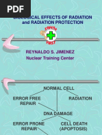 Biological Effects of Radiation and Radiation Protection: Reynaldo S. Jimenez Nuclear Training Center